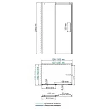 Душевой уголок Wasserkraft Dinkel 130x100см 58R34 профиль хром, стекло прозрачное