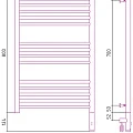 Полотенцесушитель электрический Сунержа Богема 3.0 МЭМ 03-5803-8050