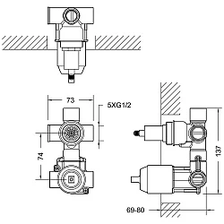 Скрытая часть Bravat D982CP-A-ENG