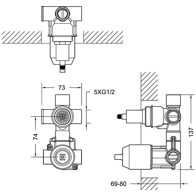 Скрытая часть Bravat D982CP-A-ENG