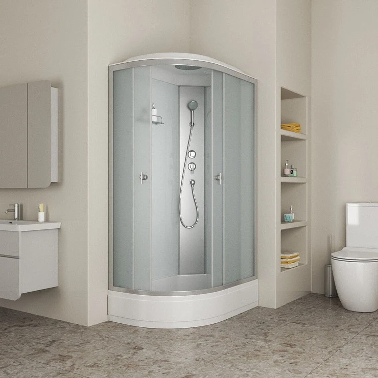Душевая кабина Niagara Eco 120х80см NG-3324-14R профиль серебро