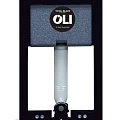 Система инсталляции для унитазов OLI Expert Total Black 886668SDOO с кнопкой хром глянцевая