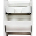 Тумба с раковиной Style Line Даллас 110 напольная, левая, белый глянец