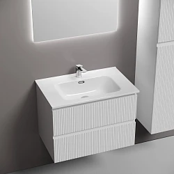 Тумба под раковину Sancos Snob T 70 SNT70W белая матовая