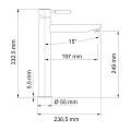 Смеситель для раковины Wasserkraft Main 4103H хром