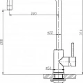 Смеситель BelBagno BB-LAM03A-IN для кухонной мойки