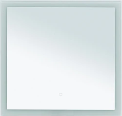 Зеркало STWORKI Эстерсунд 90 белое матовое, с подсветкой, сенсор на зеркале