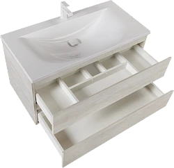 Тумба с раковиной Cezares Molveno 100 legno bianco