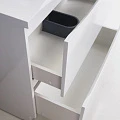 Тумба с раковиной BelBagno Marino 90 белая глянцевая