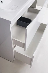 Тумба с раковиной BelBagno Marino 90 белая глянцевая