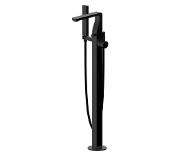 Напольный смеситель для ванны с душем Bravat Arc F66061K-B3-ENG черный