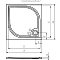 Душевой поддон Riho Kolping 90х120см D004009005 белый