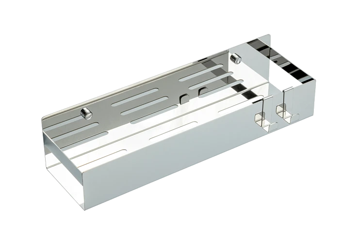 Полка Boheme Q 10965-CR с двумя крючками, хром