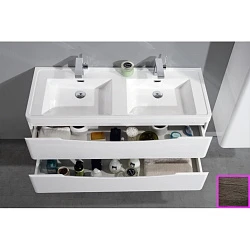 Тумба с раковиной BelBagno Ancona 120 с двойной раковиной, темный дуб