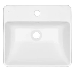 Раковина накладная AQUATON Geometry WQ8A37000000004 45х40 см, белая глянцевая