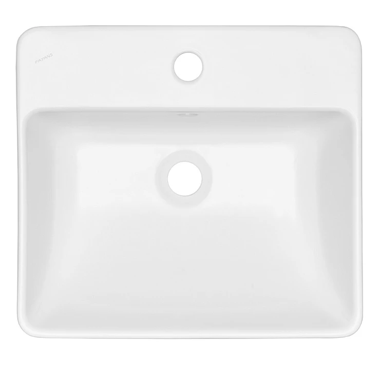 Раковина накладная AQUATON Geometry WQ8A37000000004 45х40 см, белая глянцевая