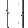 Полотенцесушитель электрический Vincea 13х137 см VTD-1DCE хром