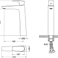 Смеситель для раковины Aquatek Бетта AQ1104MB матовый черный