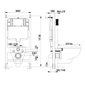 Унитаз Set Aquatek Бетта AQ1253W-00 + инсталляция Aquatek Standard INS-0000012