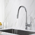 Смеситель для кухни Aquatek Европа AQ1384CR с вытяжным изливом, хром