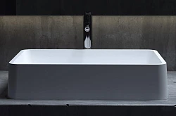 Раковина накладная Salini Gloria 07 синяя матовая 