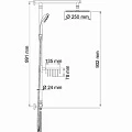Душевая стойка Wasserkraft Wern A038 хром матовый