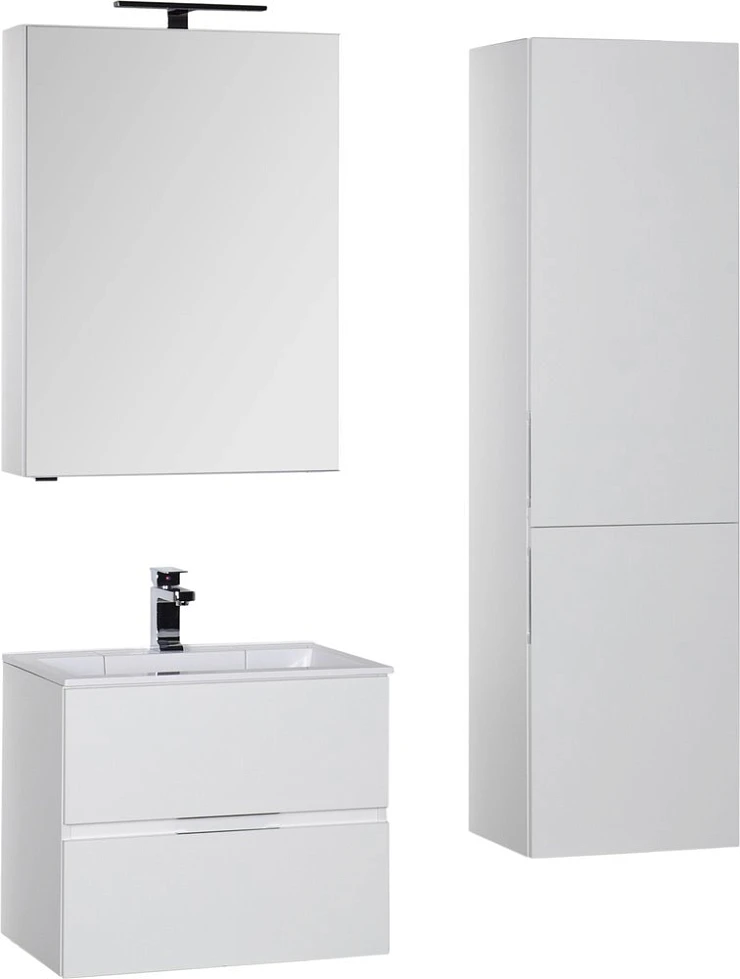 Тумба с раковиной Aquanet Алвита 70 212680 белая