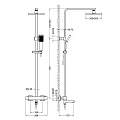 Душевая стойка Timo Tetra-thermo с термостатом SX-0169/00 хром