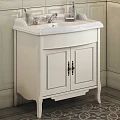 Тумба с раковиной Comforty Версаль 90 00003130383CF слоновая кость