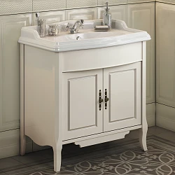 Тумба с раковиной Comforty Версаль 90 00003130383CF слоновая кость