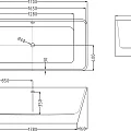 Акриловая ванна ESBANO Vienna 170x80 ESVAVIEN белая глянцевая