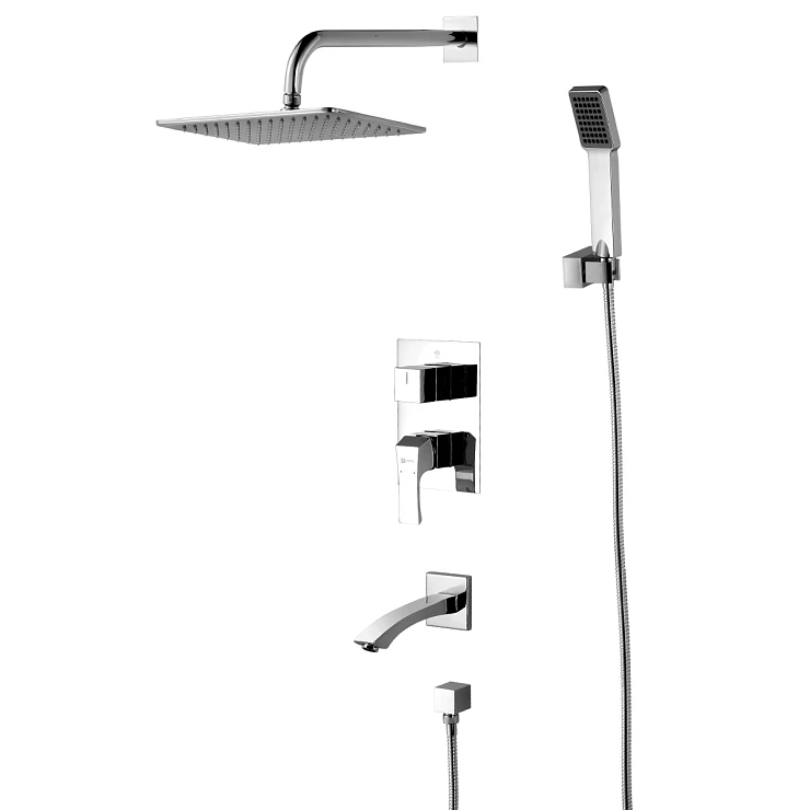 Душевой комплект Lemark Unit LM4522C с внутренней частью, хром