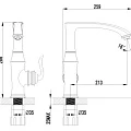 Смеситель для кухни Lemark Brava LM4705G золото