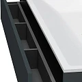 Тумба с раковиной AM.PM Inspire 2.0 120 графит матовый