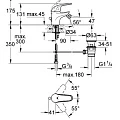 Смеситель для биде Grohe Euroeco 23263000 хром