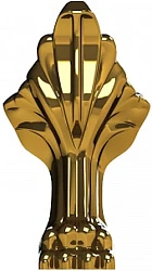Комплект ножек Астра-Форм Роксбург литьевой мрамор, цвет золото 4 шт, Т-958739