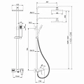 Душевая стойка Lemark Contest LM5862CW белый / хром