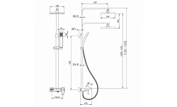Душевая стойка Lemark Contest LM5862CW белый / хром