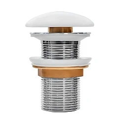 Донный клапан IDDIS Optima Home OPHWM00i88 click-clack, белый матовый