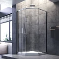 Душевой уголок AM.PM Gem 90x90см W90G-405-090MT профиль хром, стекло прозрачное