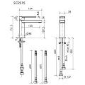 Смеситель для раковины Sancos Studio SC9015BG брашированное золото