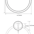 Кольцо для полотенец Bemeta 104204060  лак