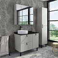Зеркало-шкаф Comforty Сорренто 90 00-00001968CF светло серый