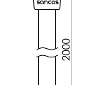 Душевой шланг Sancos 200см SC5002CH хром