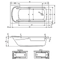 Акриловая ванна Riho Future XL 190x90 B075001005 белая глянцевая