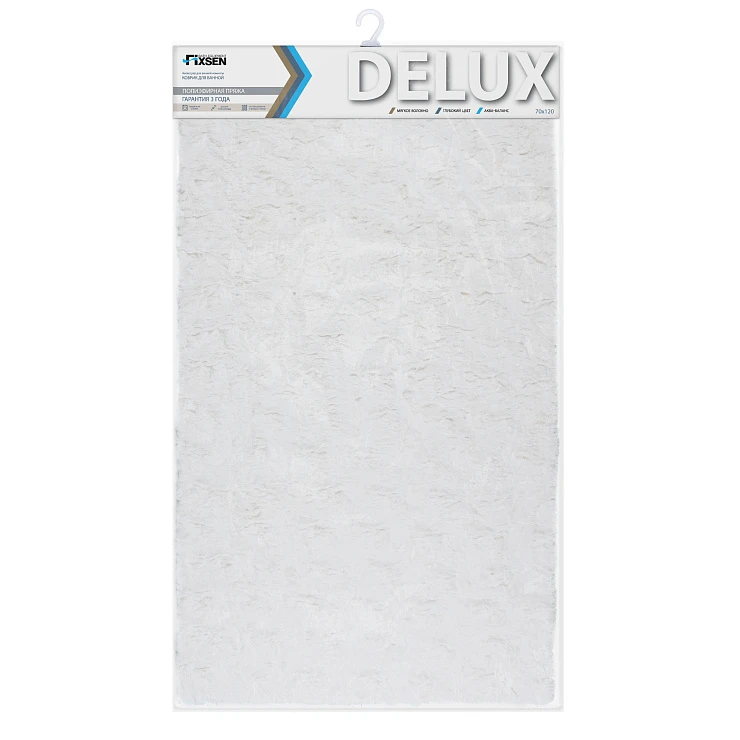 Коврик для ванной Fixsen DELUX белый FX-9040W (70х120)