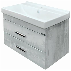 Тумба с раковиной Comforty Никосия 80 00004138839 дуб белый