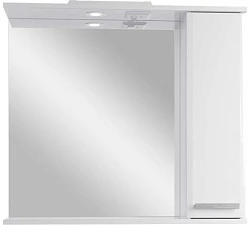 Зеркальный шкаф подвесной SanStar Аура 60 для ванной комнаты белый