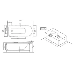 Экран AM.PM Like 150x70 W80A-150-070W-P белый