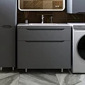 Тумба с раковиной Style Line Марелла 90 напольная, антискрейтч серый